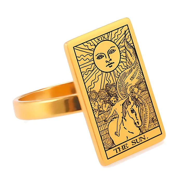Changing Fate Tarot Ring — view 1 Changing Fate Tarot Ring — view 1