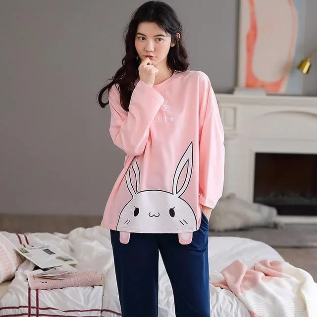 Cute Bunny Pajama Set — view 1 Cute Bunny Pajama Set — view 1