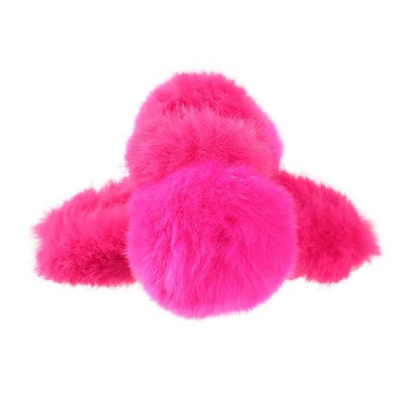 Y2K Pink Fuzzy Hair Claw — view 2 Y2K Pink Fuzzy Hair Claw — view 2