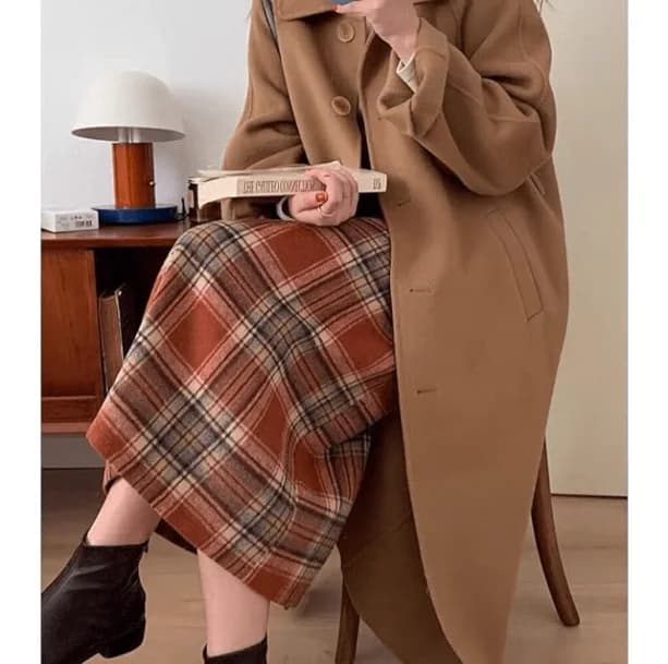 Light Academia Midi Pencil Skirt — view 2 Light Academia Midi Pencil Skirt — view 2