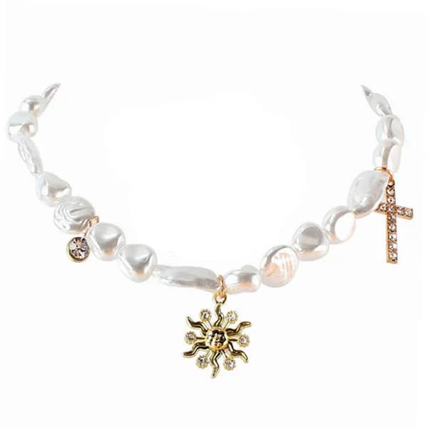 Celestial Sun Pearl Choker — view 1 Celestial Sun Pearl Choker — view 1