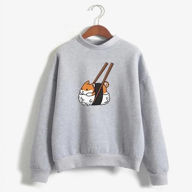 Kawaii Shiba Inu Sweatshirt — view 3 Kawaii Shiba Inu Sweatshirt — view 3
