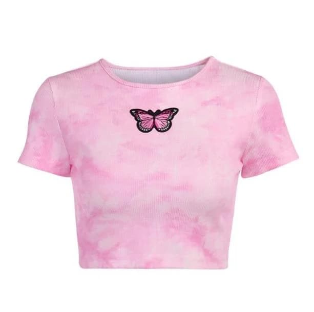 Pink Butterfly Top — view 1 Pink Butterfly Top — view 1