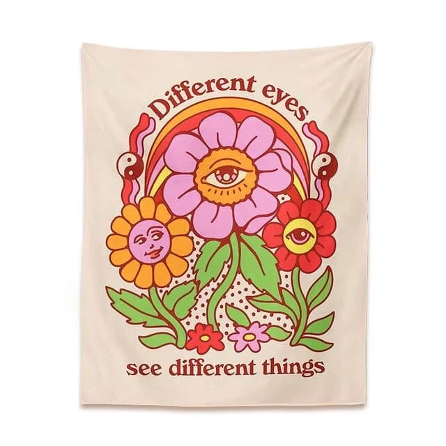 Different Eyes See Different Things Tapestry — view 1 Different Eyes See Different Things Tapestry — view 1