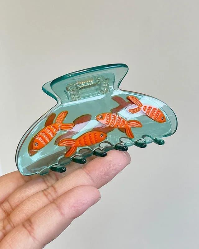 Koi Fish Claw Clip — view 2 Koi Fish Claw Clip — view 2
