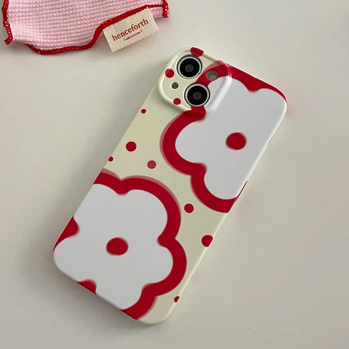 Red Flowers iPhone Case — view 2 Red Flowers iPhone Case — view 2