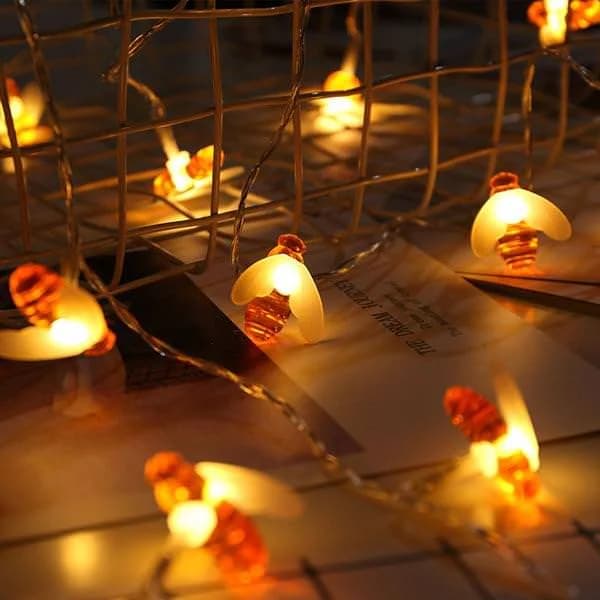 Honey Bee String Lights — view 2 Honey Bee String Lights — view 2