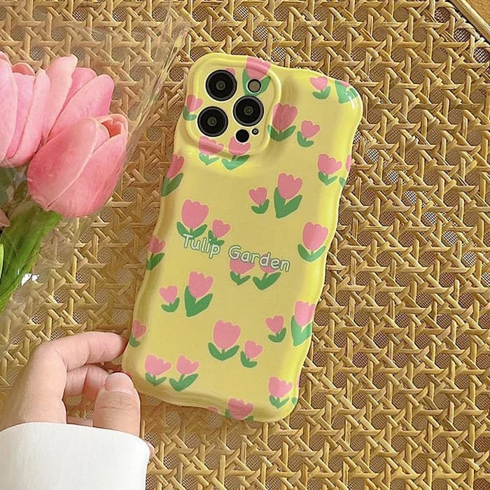 Tulip Garden iPhone Case — view 1 Tulip Garden iPhone Case — view 1