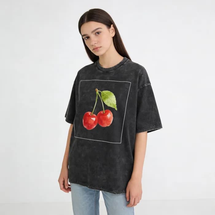 Cherry Mood Y2K Tee — view 2 Cherry Mood Y2K Tee — view 2
