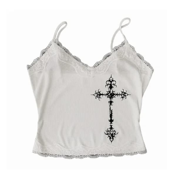 Grunge Cross Crop Top — view 1 Grunge Cross Crop Top — view 1