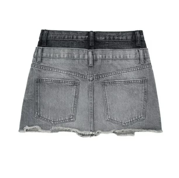 Dark Denim Mini Skirt — view 2 Dark Denim Mini Skirt — view 2