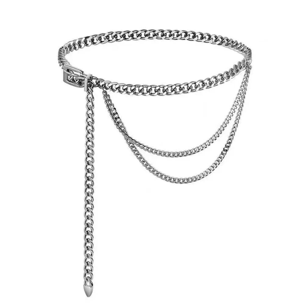 Chunky Layered Chain Belt — view 1 Chunky Layered Chain Belt — view 1