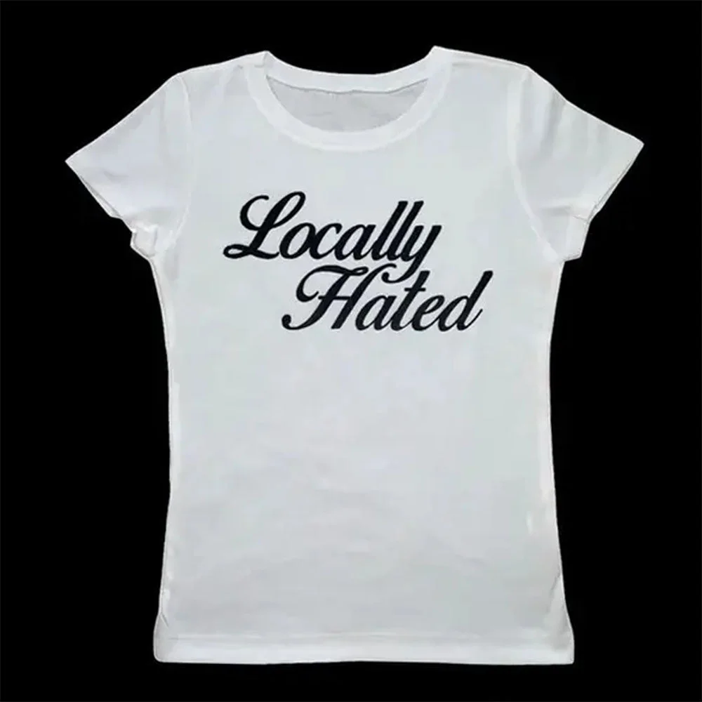 Locally Hated Cropped Tee — view 2 Locally Hated Cropped Tee — view 2