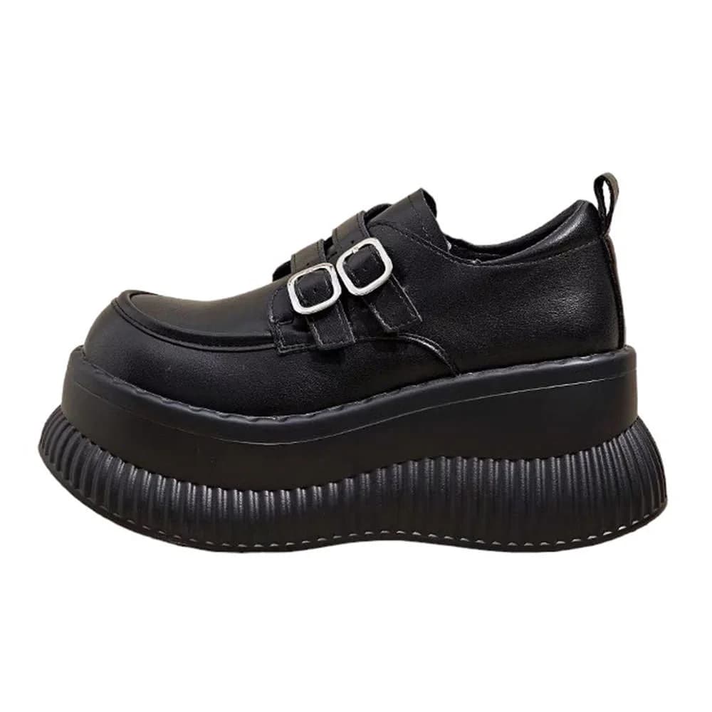 Double Buckle Space Platform Shoes — view 3 Double Buckle Space Platform Shoes — view 3