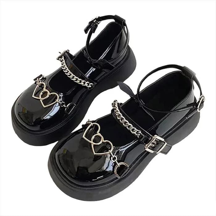 Heart Chain Chunky Sandals — view 1 Heart Chain Chunky Sandals — view 1