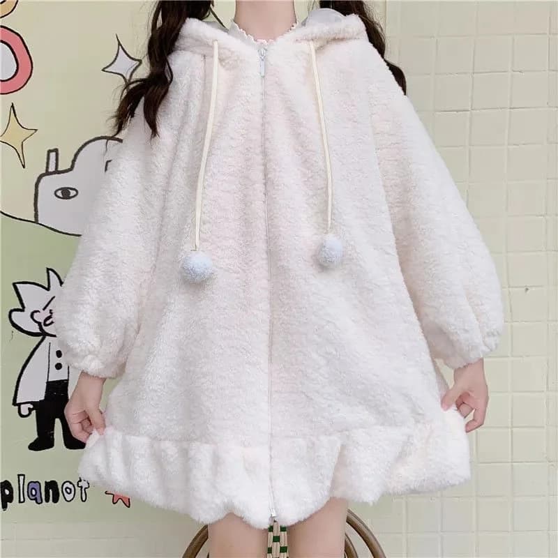Oversized Fluffy Bunny Jacket — view 2 Oversized Fluffy Bunny Jacket — view 2