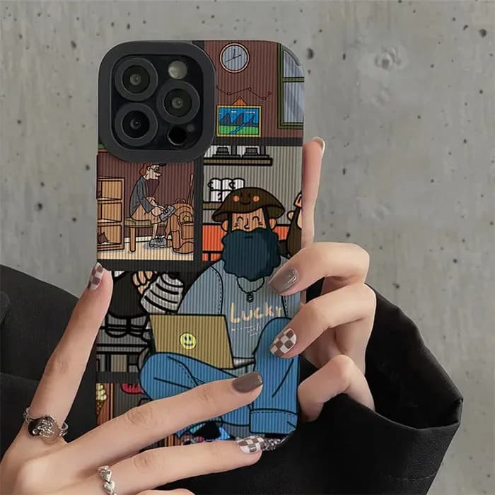 Lucky Man IPhone Case — view 2 Lucky Man IPhone Case — view 2