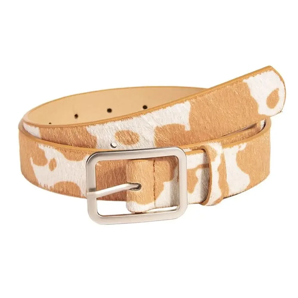 Vintage Ranch Cow Print Belt — view 1 Vintage Ranch Cow Print Belt — view 1