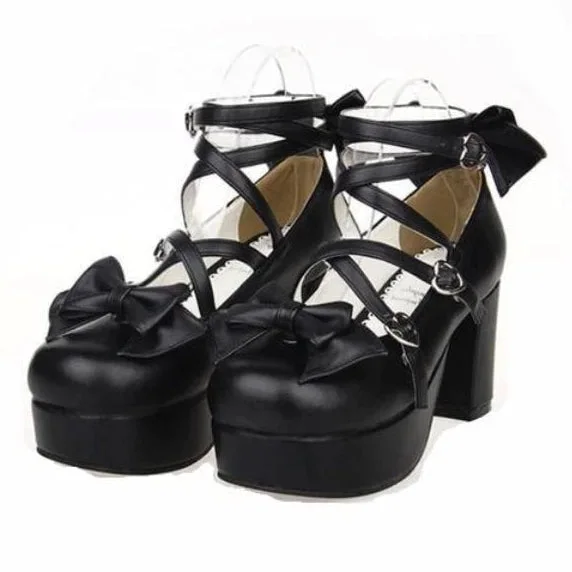 Strappy Wrap Baby Doll Heels — view 1 Strappy Wrap Baby Doll Heels — view 1
