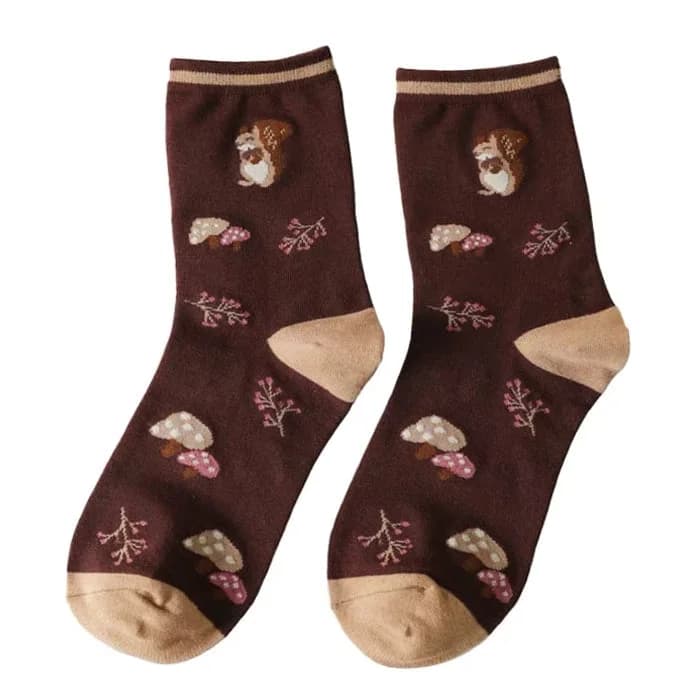 Squirrel Socks — view 1 Squirrel Socks — view 1