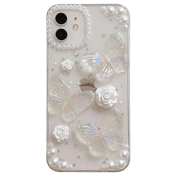 Butterfly Clear iPhone Case — view 1 Butterfly Clear iPhone Case — view 1