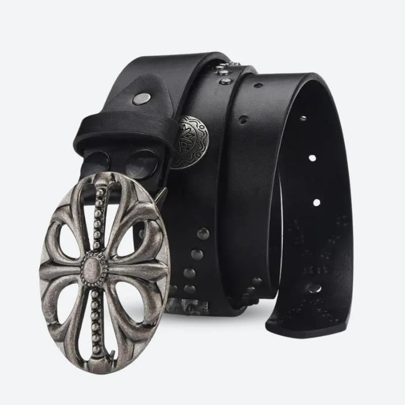 Grunge Cross Buckle Belt — view 2 Grunge Cross Buckle Belt — view 2