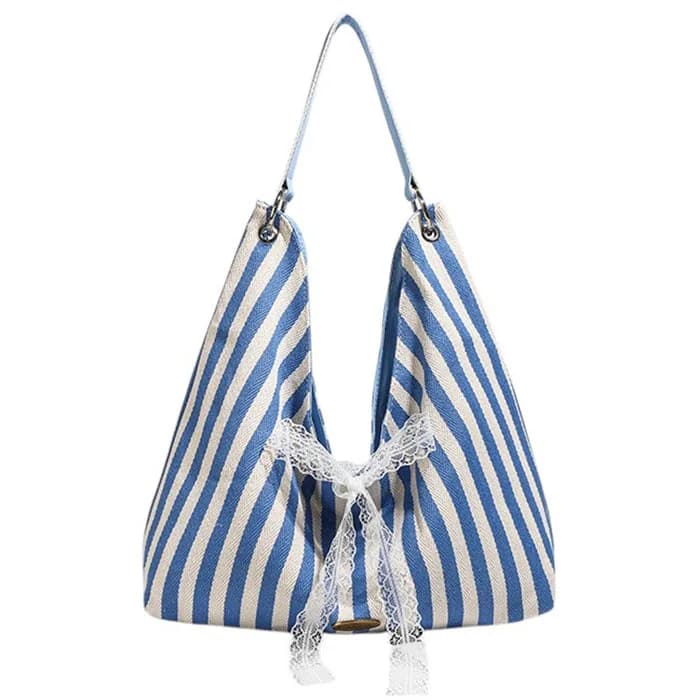 French Summer Striped Sack Bag — view 3 French Summer Striped Sack Bag — view 3