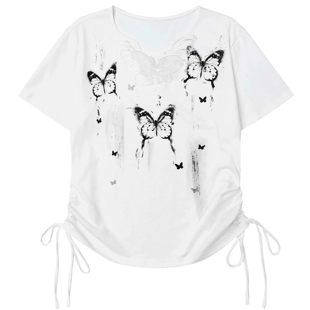 Butterfly Graphic T-Shirt — view 2 Butterfly Graphic T-Shirt — view 2