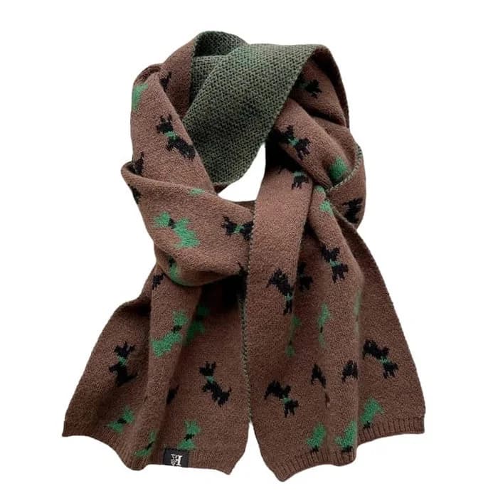 Christmas Knitted Scarf — view 2 Christmas Knitted Scarf — view 2
