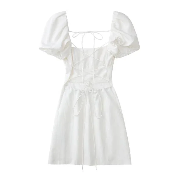 Open Back Cottagecore Dress — view 2 Open Back Cottagecore Dress — view 2