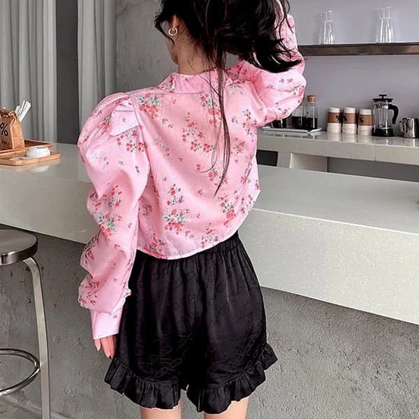 Princess Mood Floral Shirt — view 3 Princess Mood Floral Shirt — view 3