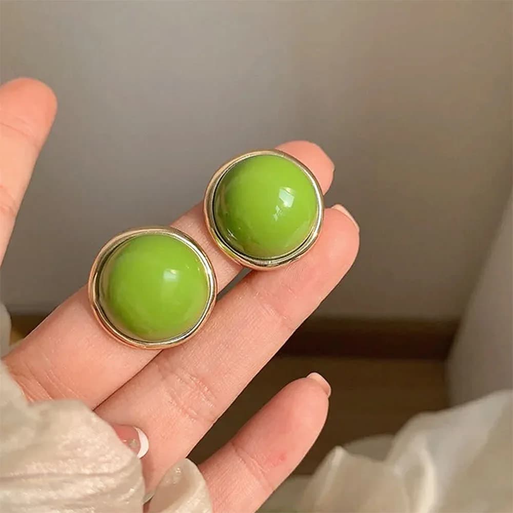 Forbidden Garden Glossy Stud Earrings — view 2 Forbidden Garden Glossy Stud Earrings — view 2