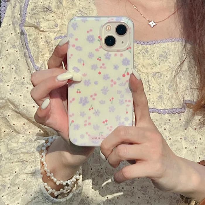 Lilac Flowers iPhone Case — view 2 Lilac Flowers iPhone Case — view 2