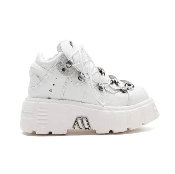 Grunge Style Metallic Sneakers — view 2 Grunge Style Metallic Sneakers — view 2