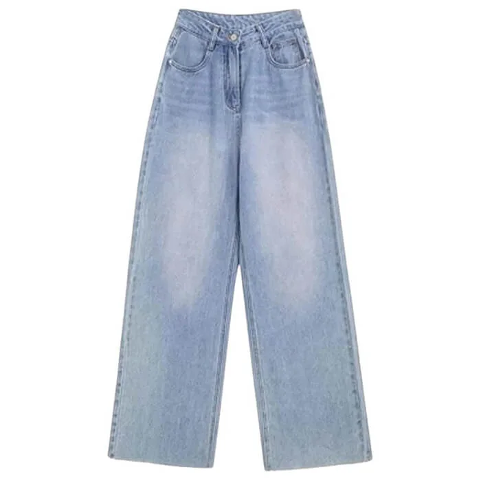 Heart Print Pocket Wide Leg Jeans — view 2 Heart Print Pocket Wide Leg Jeans — view 2