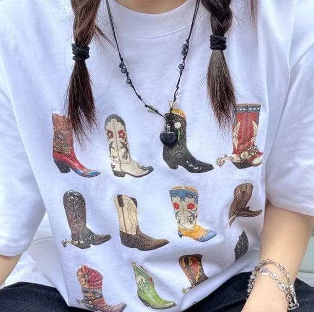 Cowboy Boots T-Shirt — view 1 Cowboy Boots T-Shirt — view 1