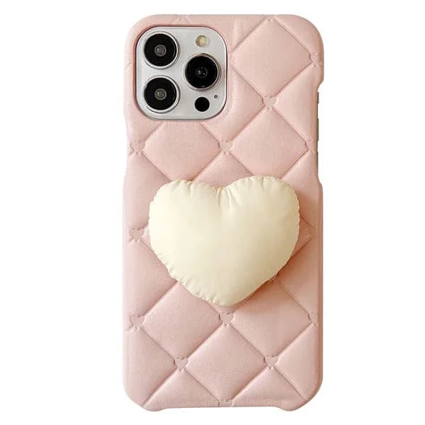 Softie Heart Puffer IPhone Case — view 1 Softie Heart Puffer IPhone Case — view 1