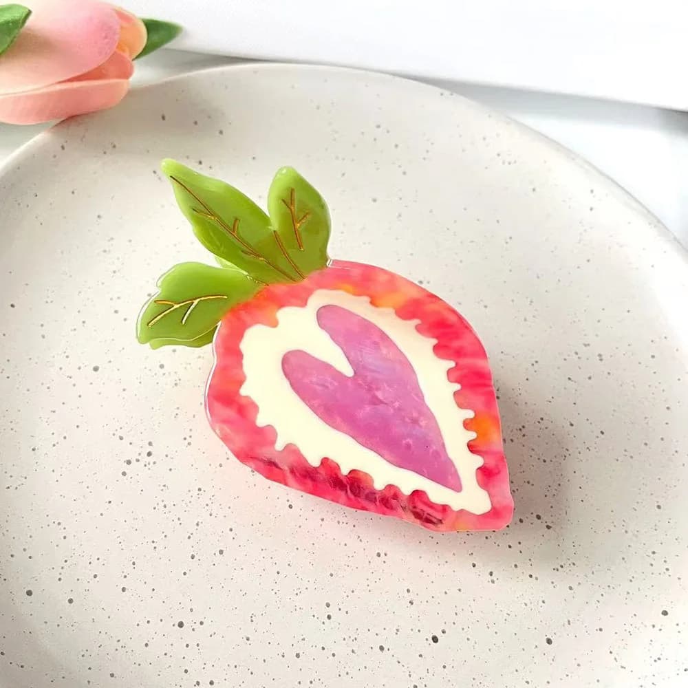 Strawberry Hair Claw Clip — view 2 Strawberry Hair Claw Clip — view 2