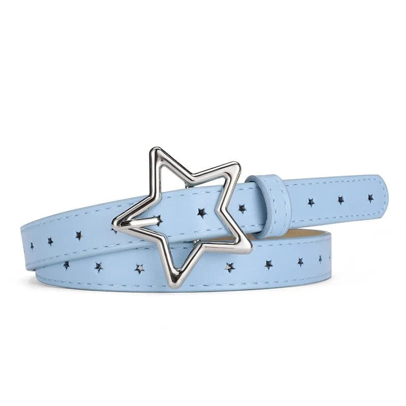 Y2K Pastel Star Buckle Belt — view 2 Y2K Pastel Star Buckle Belt — view 2