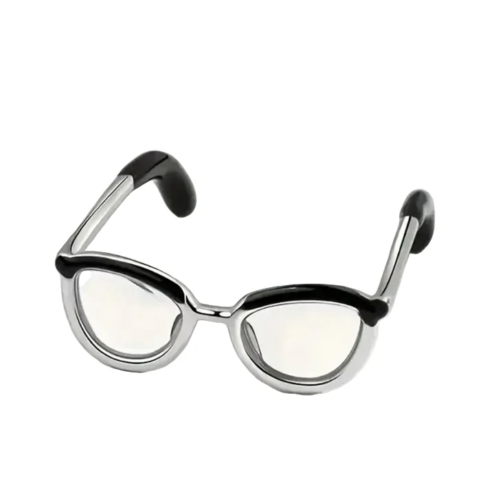 Silver Glasses Ring — view 1 Silver Glasses Ring — view 1