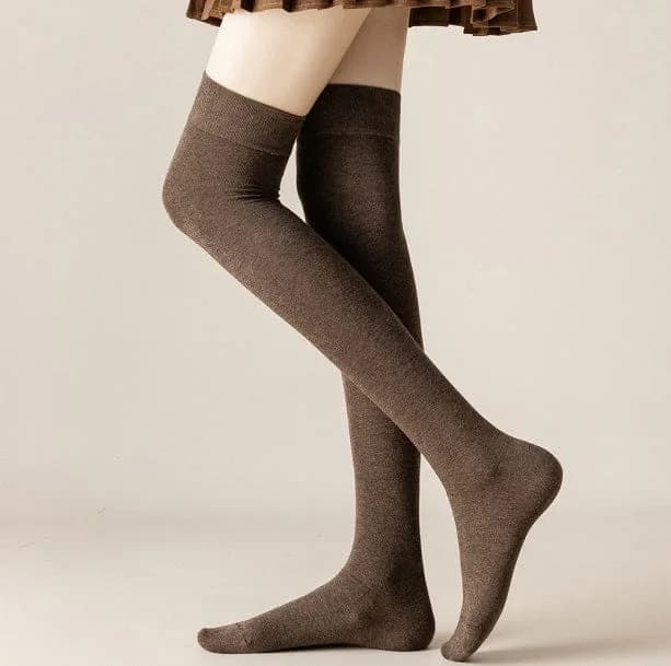 Over Knee Dark Academia Socks — view 1 Over Knee Dark Academia Socks — view 1
