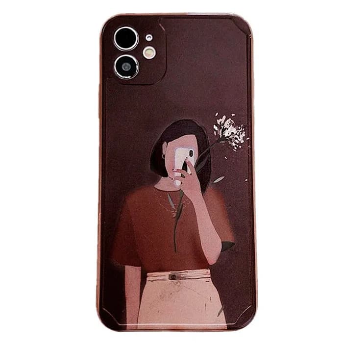 Aesthetic Girl iPhone Case — view 1 Aesthetic Girl iPhone Case — view 1
