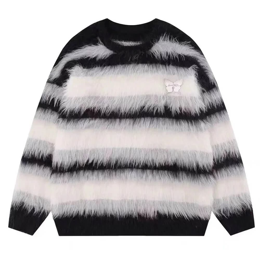 Candy Butterfly Fuzzy Sweater — view 2 Candy Butterfly Fuzzy Sweater — view 2