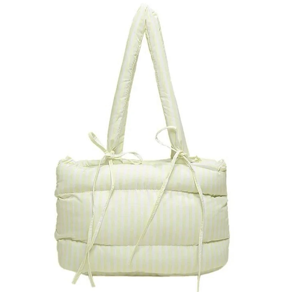 Puffer Striped Shoulder Bag — view 3 Puffer Striped Shoulder Bag — view 3
