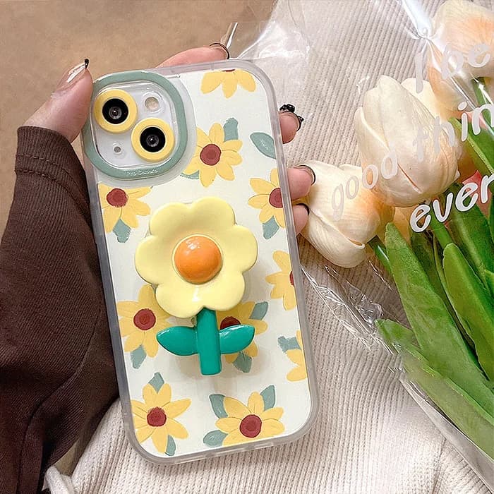 Sunflowers Aesthetic iPhone Case — view 2 Sunflowers Aesthetic iPhone Case — view 2
