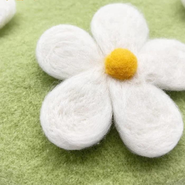 Daisy Crochet Beret — view 2 Daisy Crochet Beret — view 2