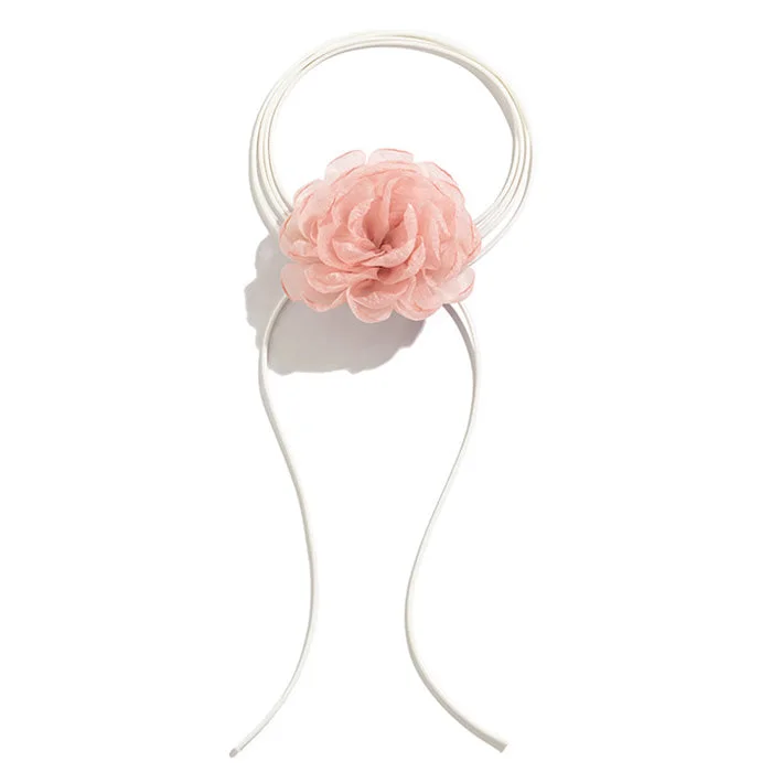 Flower Choker Necklace — view 2 Flower Choker Necklace — view 2