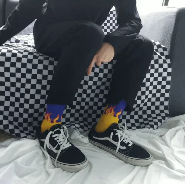 Flaming Socks — view 2 Flaming Socks — view 2