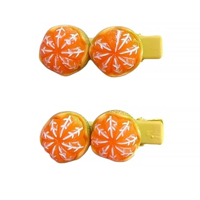 Mandarin 4 Pcs Hair Сlips Set — view 2 Mandarin 4 Pcs Hair Сlips Set — view 2
