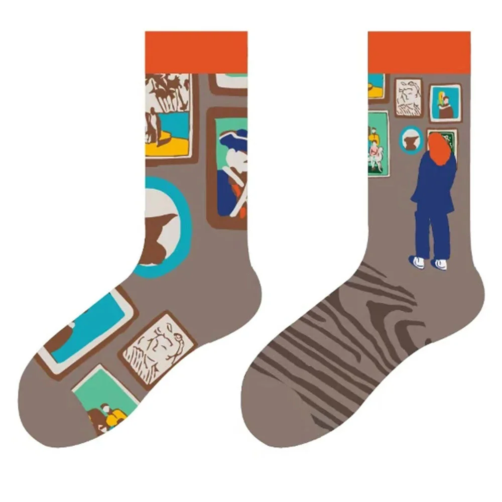 Art Gallery Printed Socks — view 1 Art Gallery Printed Socks — view 1